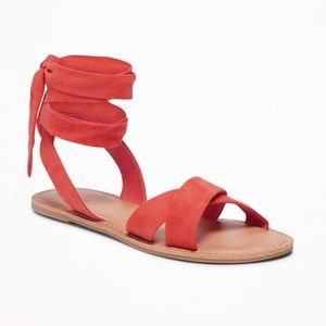 Ankle wrap sandal